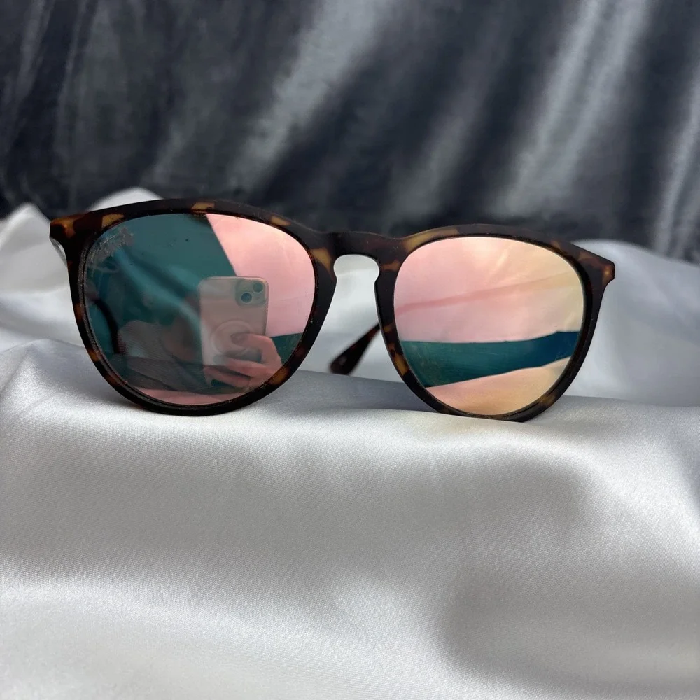 Detour Hurricane‎ Sunglasses Mirrored Polarized Lenses Metal Tortiseshell